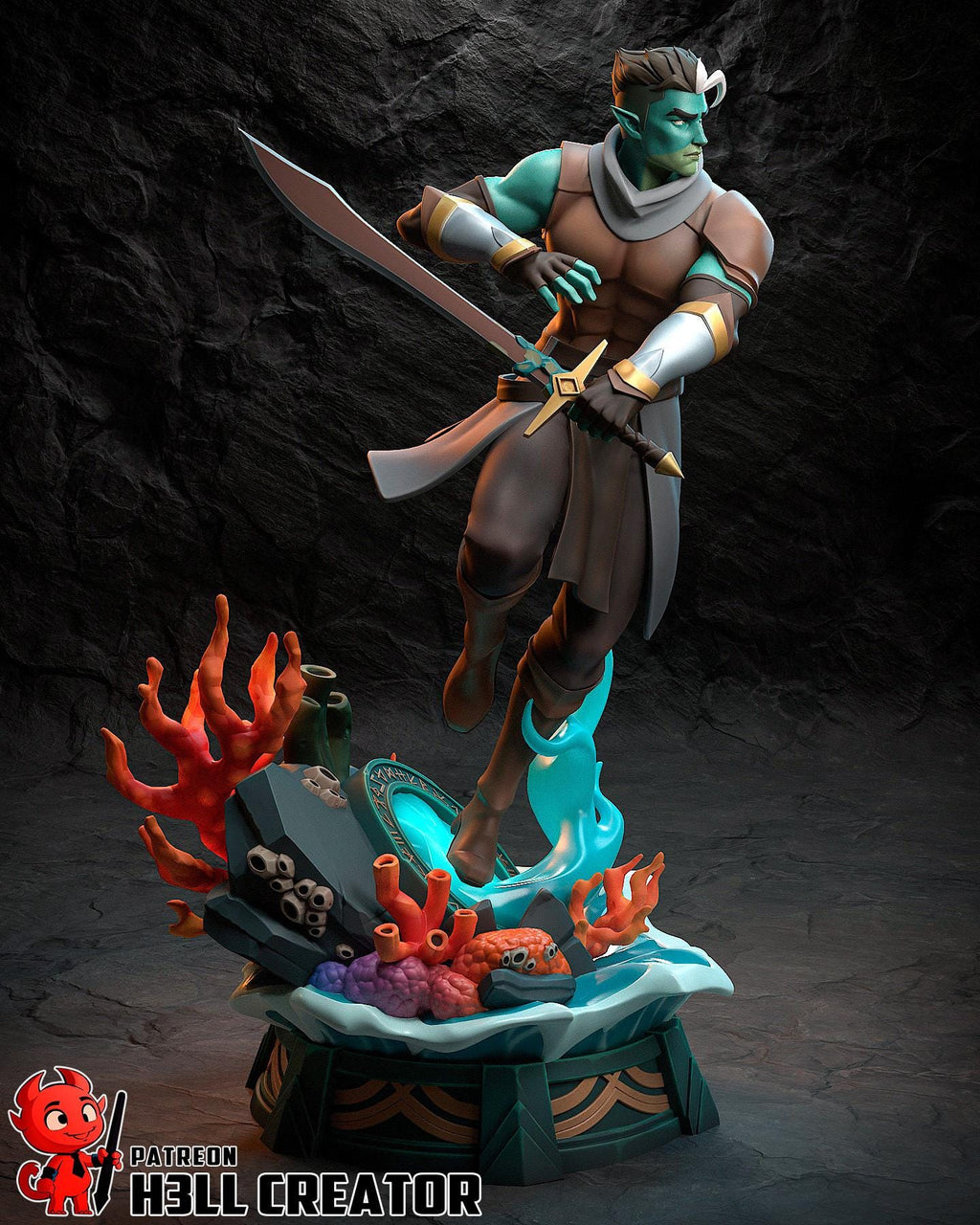 Fjord Resin Statue | Mighty Nein Collector's Piece | Hand-Painted Display