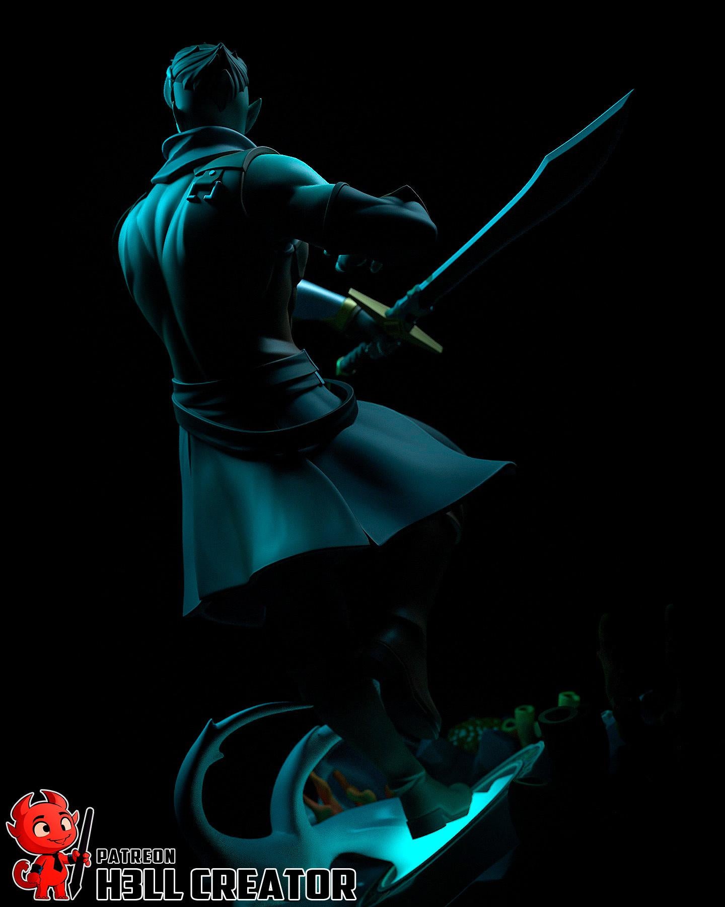 Fjord Resin Statue | Mighty Nein Collector's Piece | Hand-Painted Display