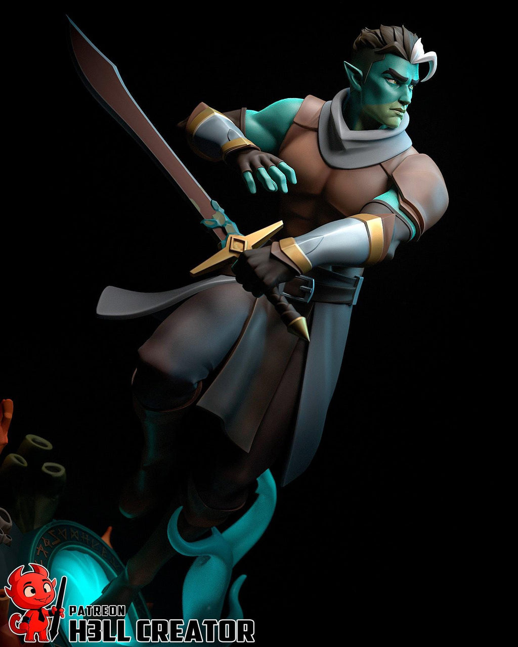 Fjord Resin Statue | Mighty Nein Collector's Piece | Hand-Painted Display
