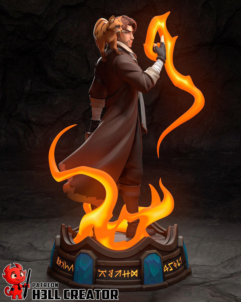 Caleb Resin Statue | 16k Ultra-High Resolution | Mighty Nein Collector’s Piece | Hand-Painted & Professional Display