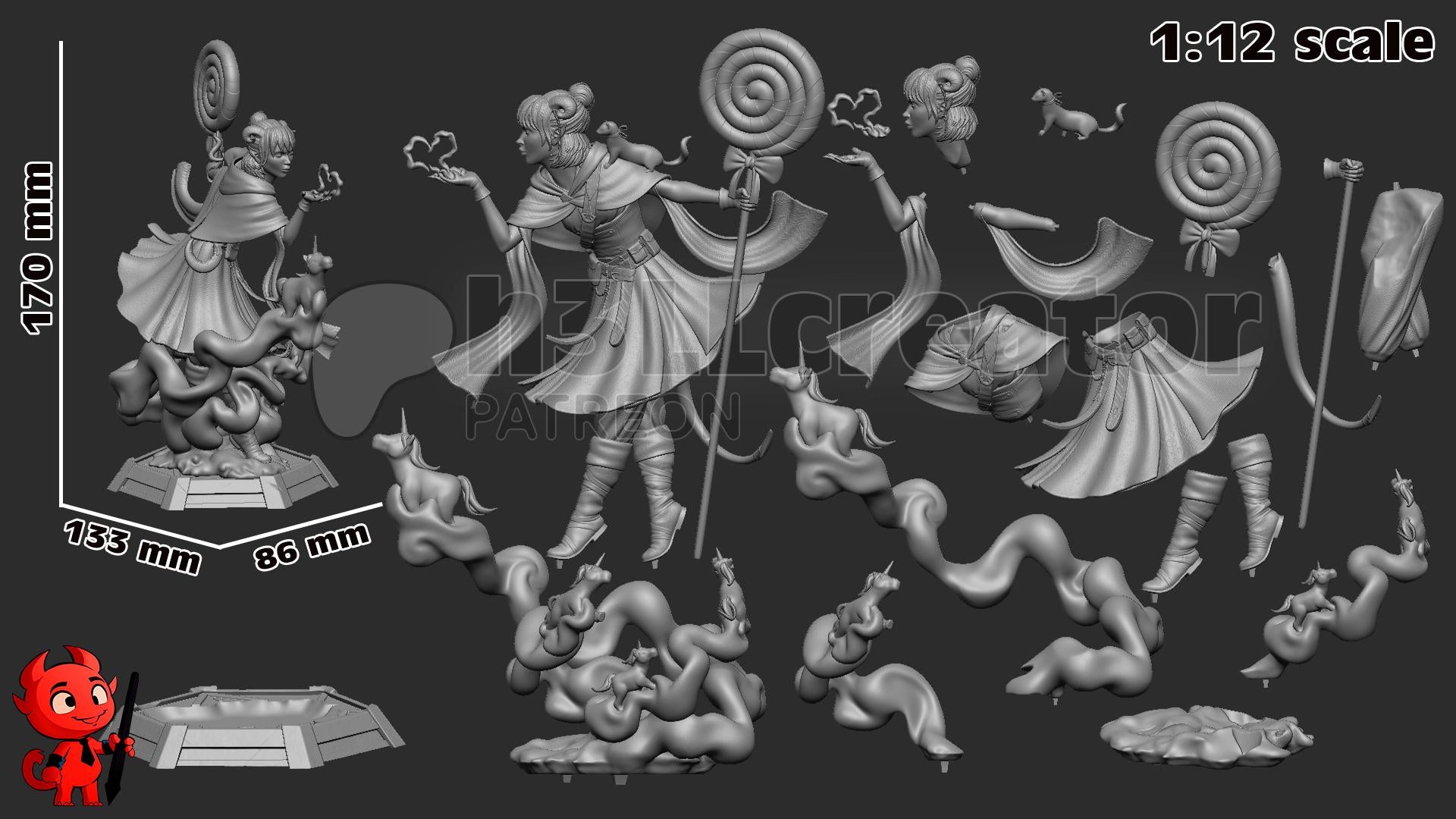 Jester Resin Statue | 16k Ultra-High Resolution | Mighty Nein Collector’s Piece | Hand-Painted & Professional Display