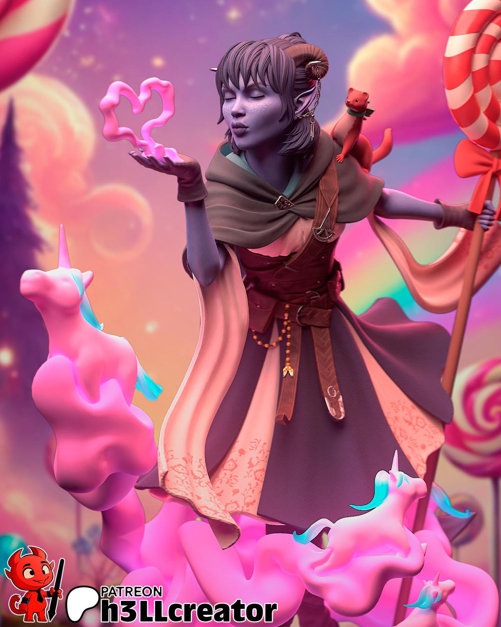 Jester Resin Statue | 16k Ultra-High Resolution | Mighty Nein Collector’s Piece | Hand-Painted & Professional Display