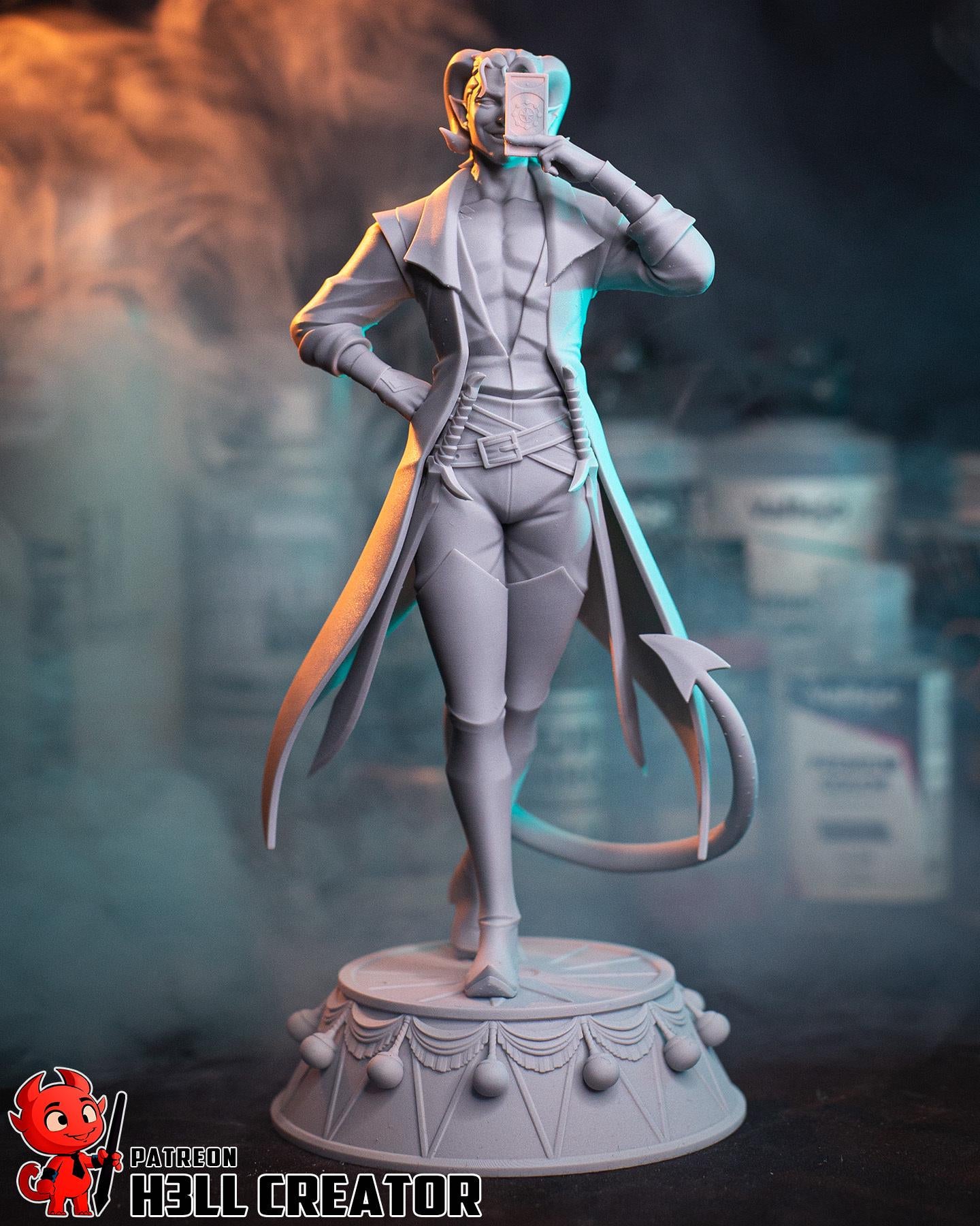 Mollymauk Resin Statue | 16k Ultra-High Resolution | Mighty Nein Collector’s Piece | Hand-Painted & Professional Display
