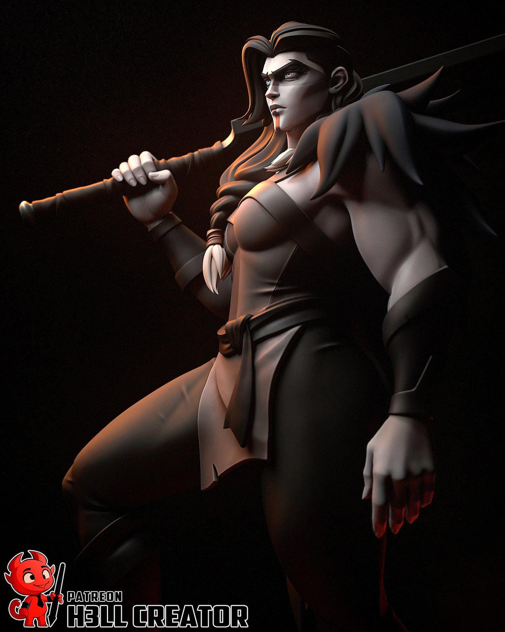 Yasha Resin Statue | 16k Ultra-High Resolution | Mighty Nein Collector’s Piece | Hand-Painted & Professional Display