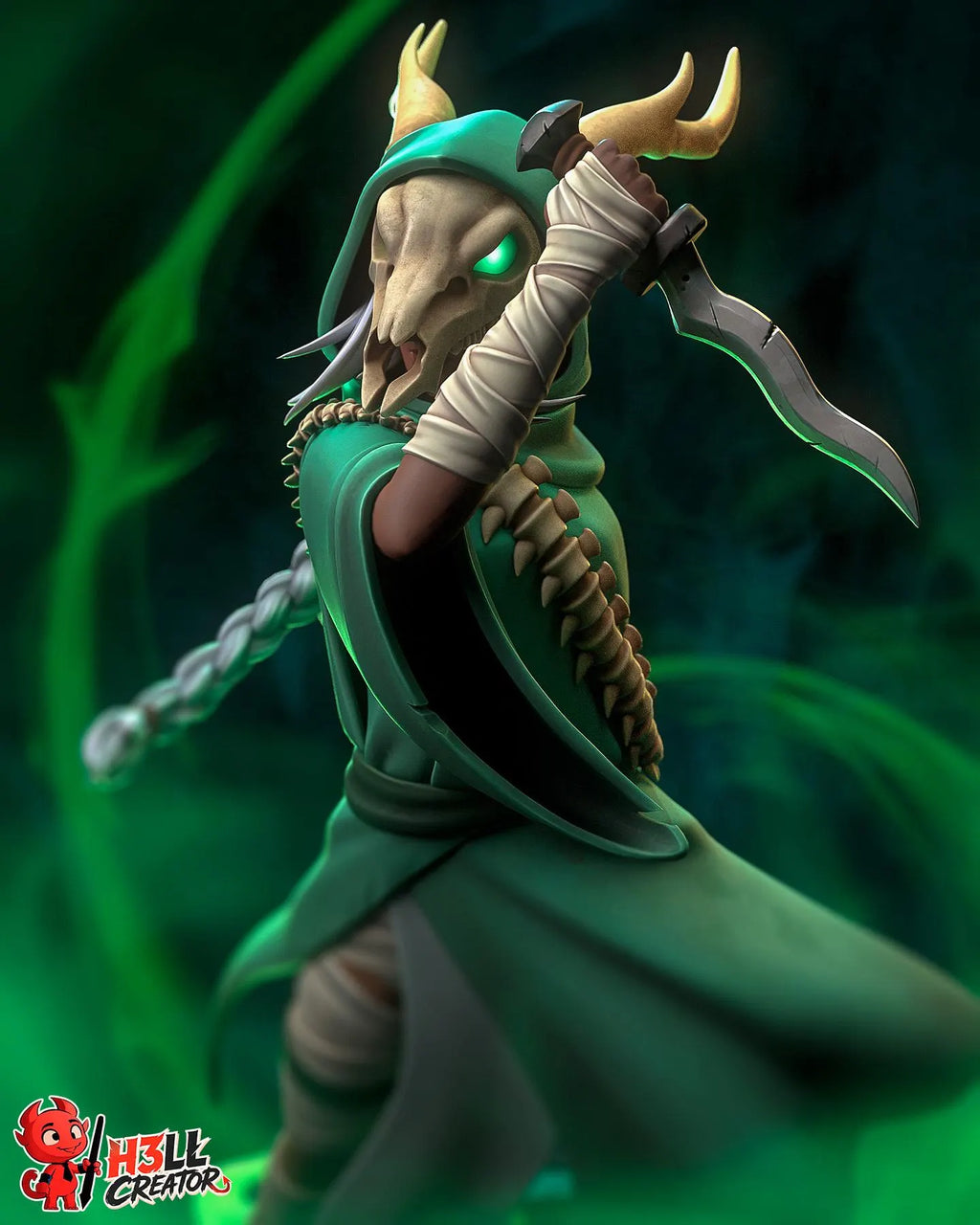 The Silent-High-Detail Resin Statue-  1:10 Scale Fantasy Miniature