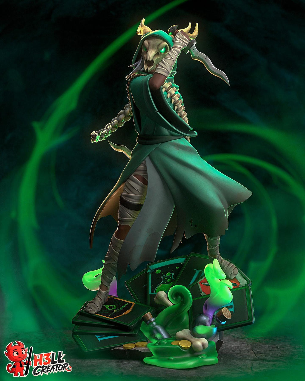 The Silent-High-Detail Resin Statue-  1:10 Scale Fantasy Miniature
