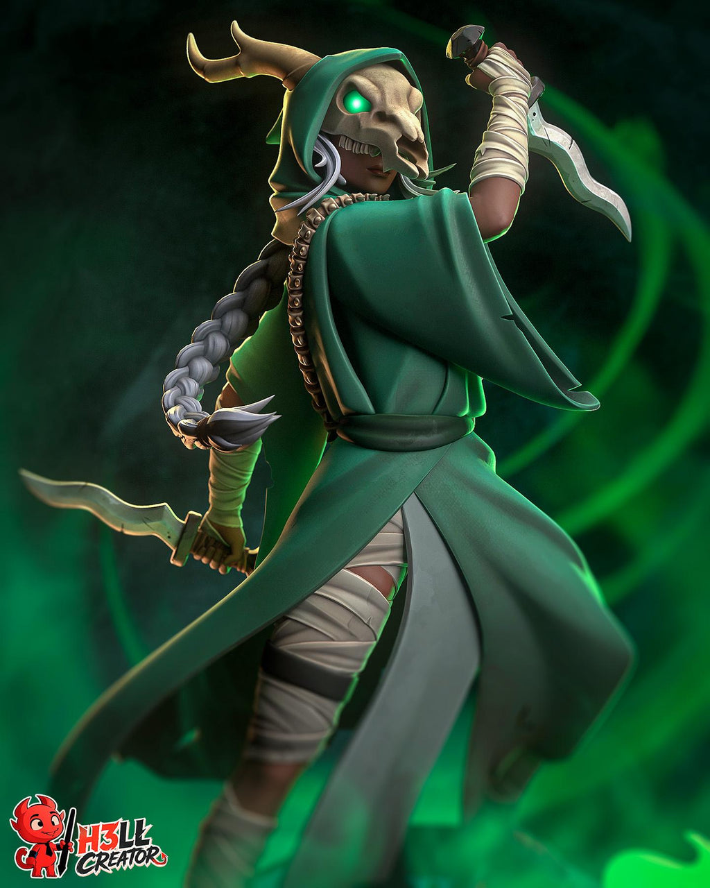 The Silent-High-Detail Resin Statue-  1:10 Scale Fantasy Miniature