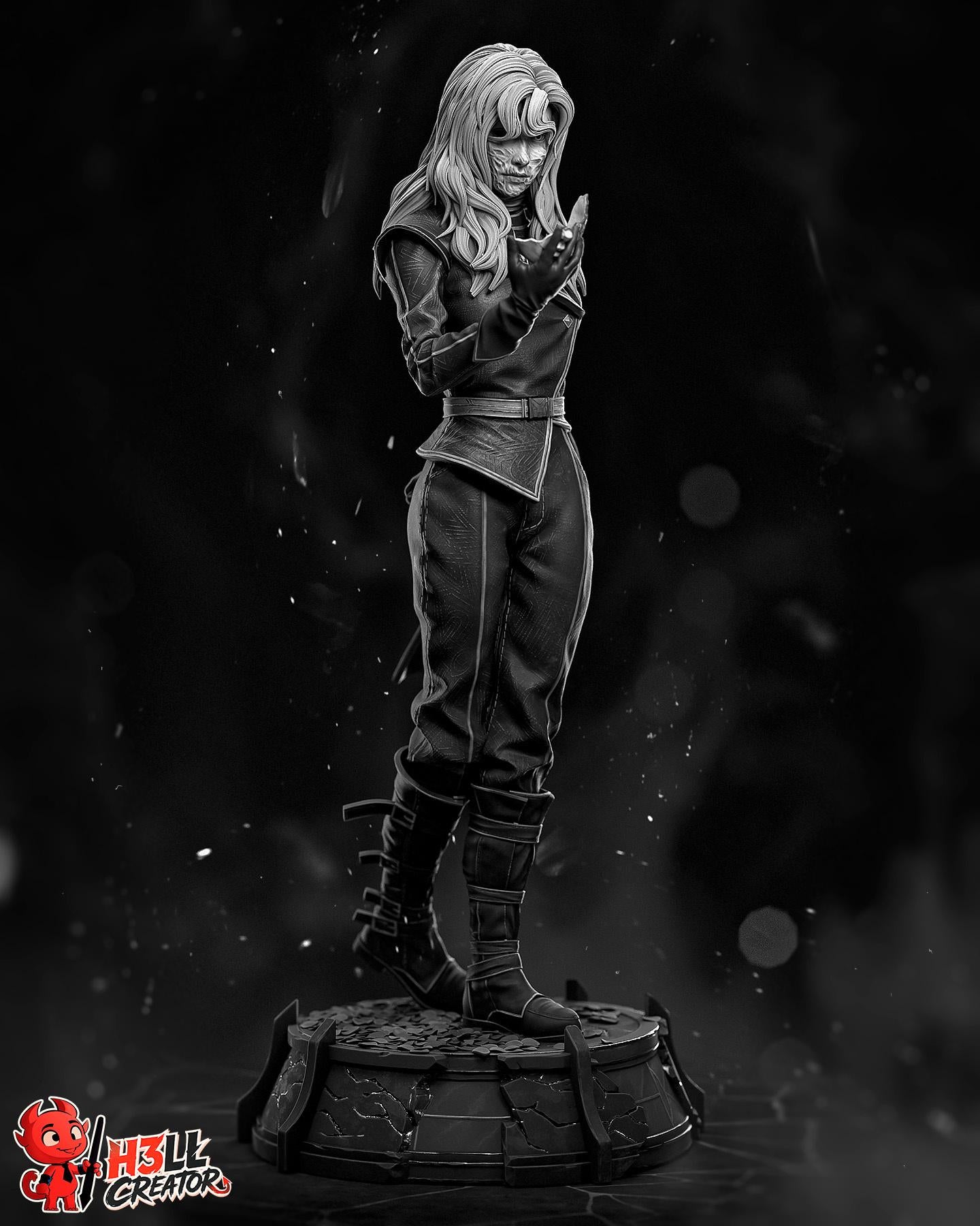 Alicia Statue & Bust- High-Detail Resin Collectible – 1:10 Scale Fantasy Art