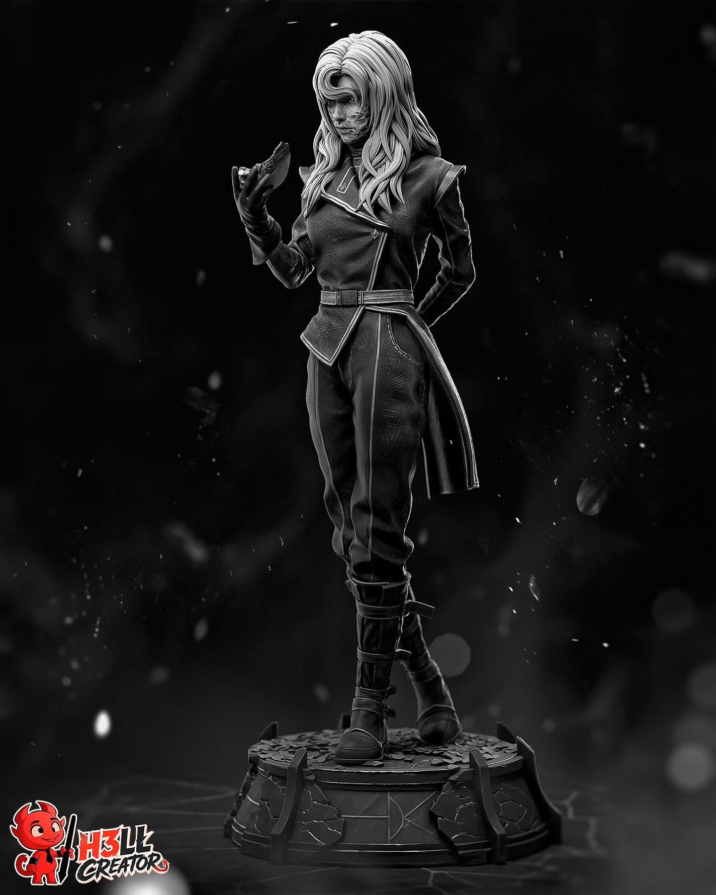 Alicia Statue & Bust- High-Detail Resin Collectible – 1:10 Scale Fantasy Art
