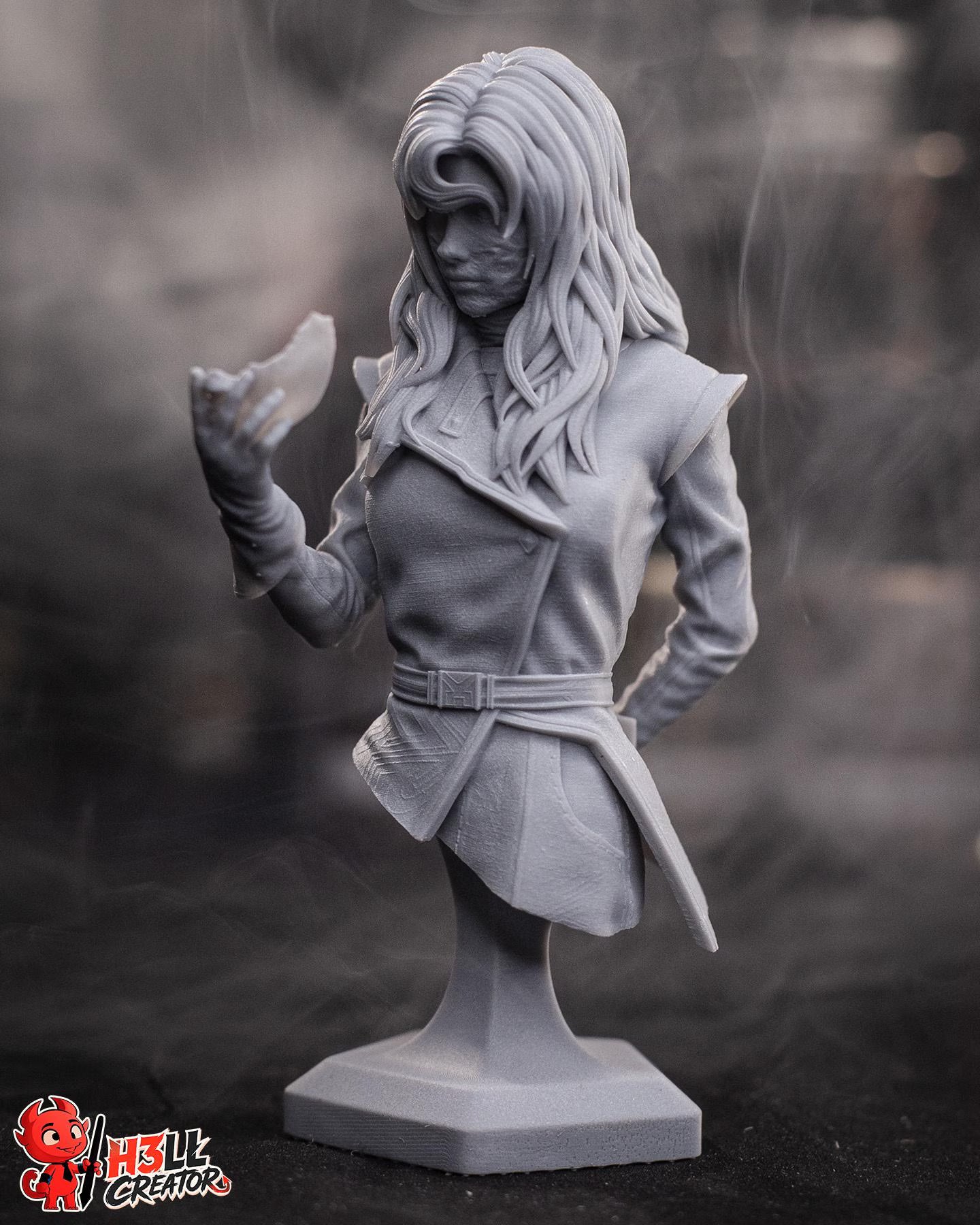 Alicia Statue & Bust- High-Detail Resin Collectible – 1:10 Scale Fantasy Art