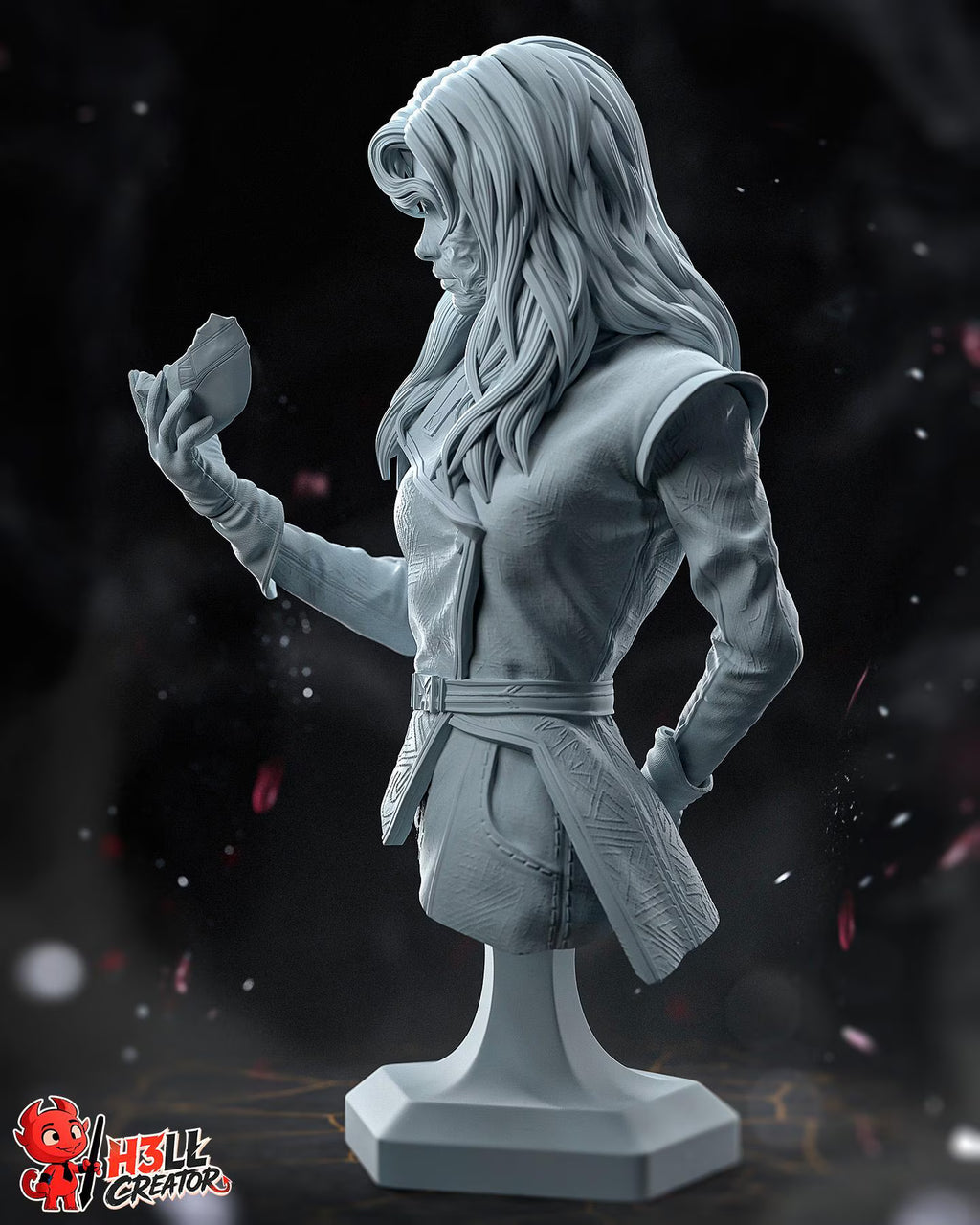 Alicia Statue & Bust- High-Detail Resin Collectible – 1:10 Scale Fantasy Art