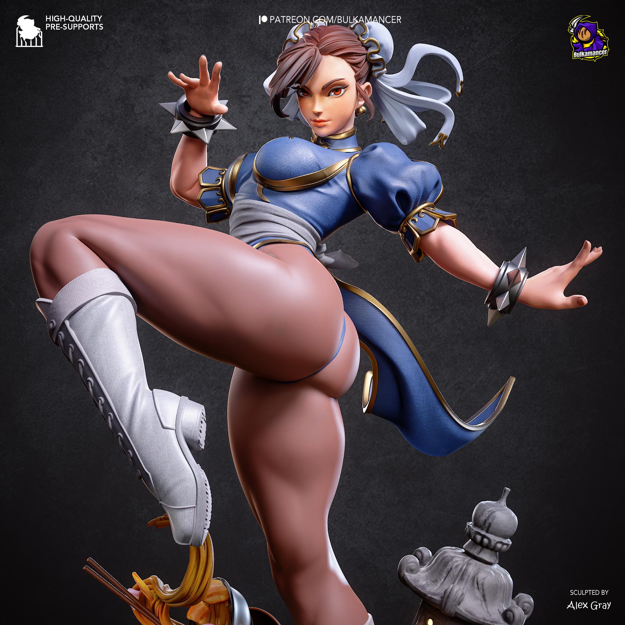 Chun-Li "Spring Beauty" – Premium Resin Statue-  1:10 Scale Gaming Collectible