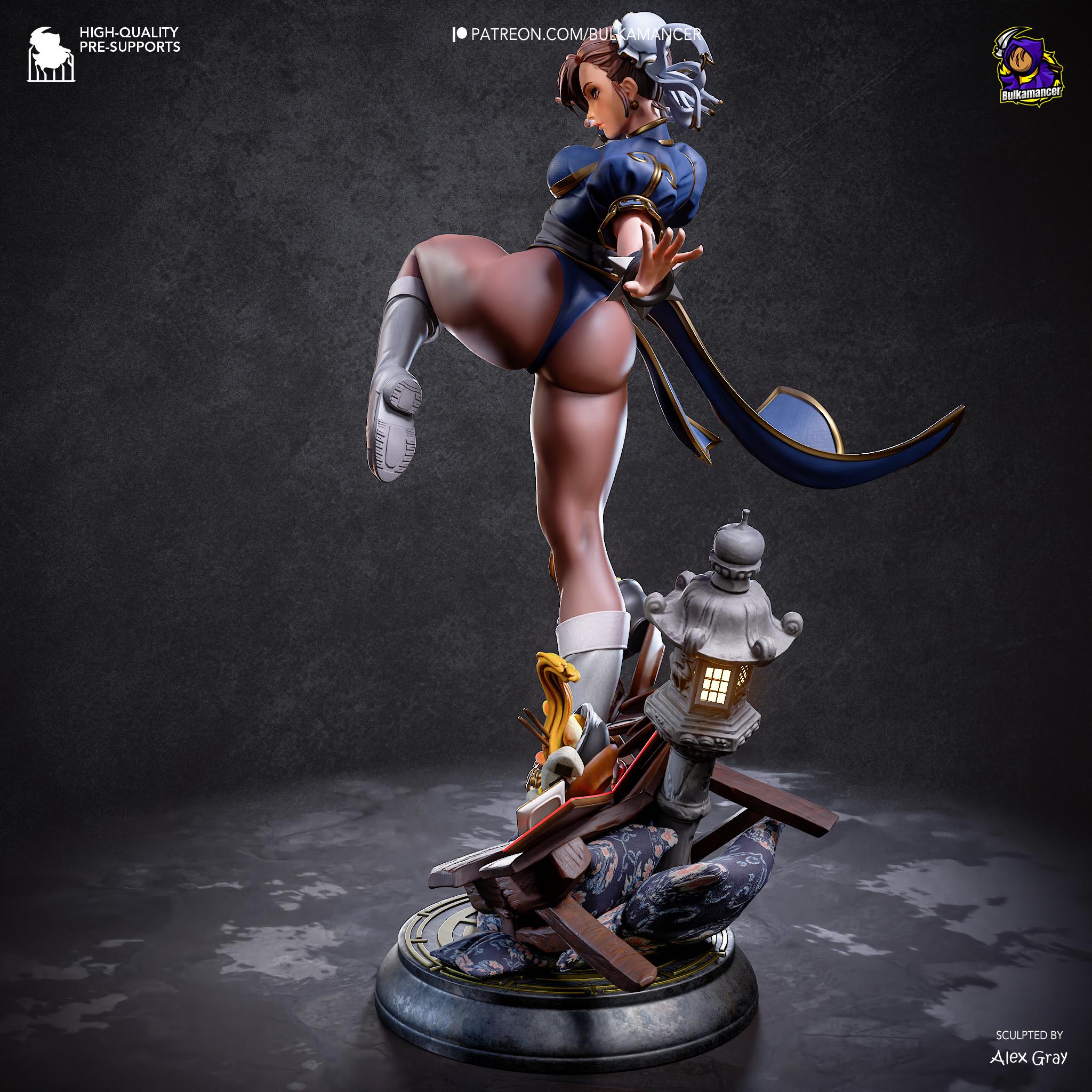 Chun-Li "Spring Beauty" – Premium Resin Statue-  1:10 Scale Gaming Collectible