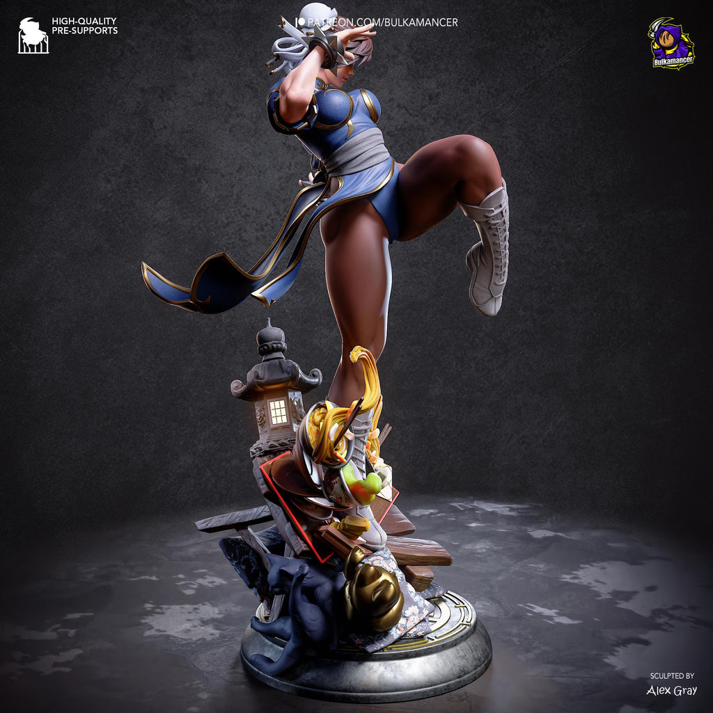Chun-Li "Spring Beauty" – Premium Resin Statue-  1:10 Scale Gaming Collectible