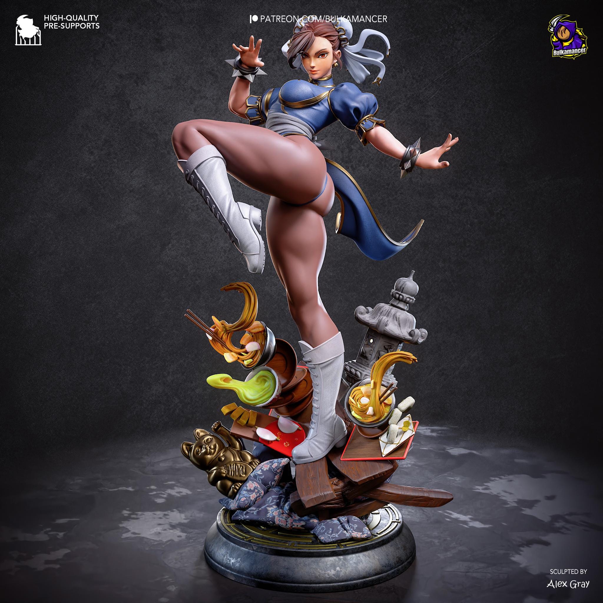 Chun-Li "Spring Beauty" – Premium Resin Statue-  1:10 Scale Gaming Collectible