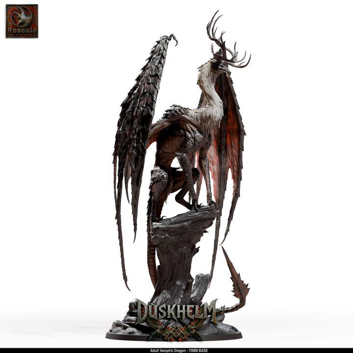 Adult Vampiric Dragon – Gothic Fantasy Miniature – Premium 16K Resin