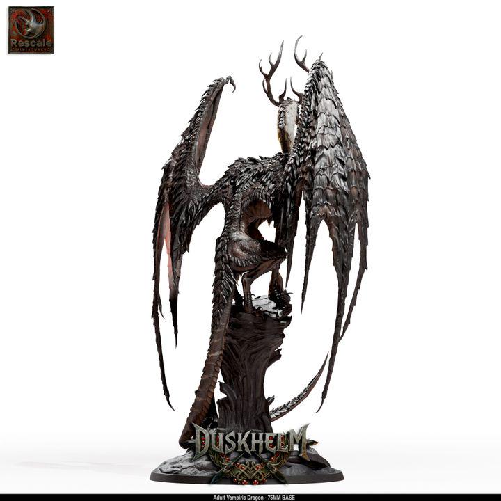 Adult Vampiric Dragon – Gothic Fantasy Miniature – Premium 16K Resin