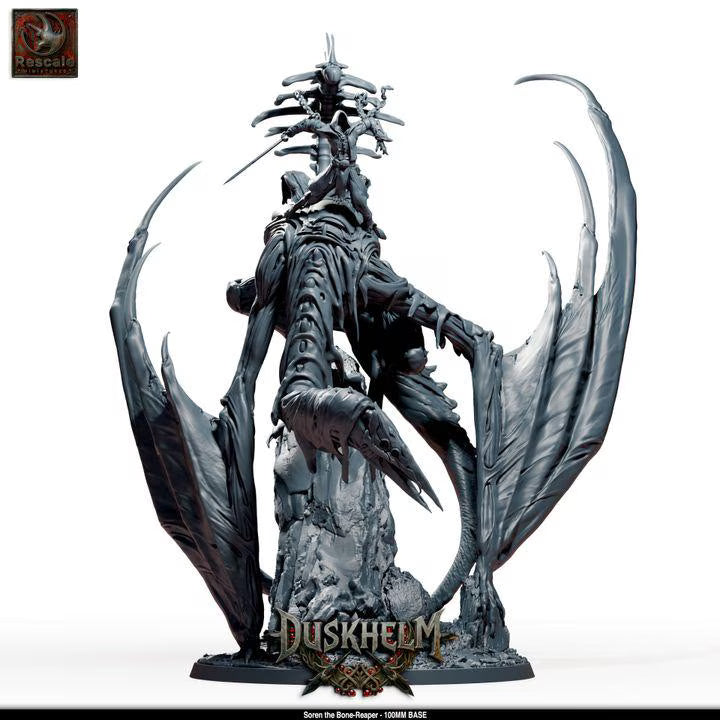 Nightwing Mourners: Soren the Bone-Reaper – 40mm Hero & 100mm Centerpiece