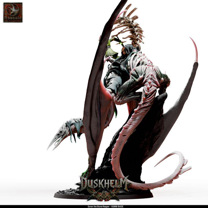 Nightwing Mourners: Soren the Bone-Reaper – 40mm Hero & 100mm Centerpiece
