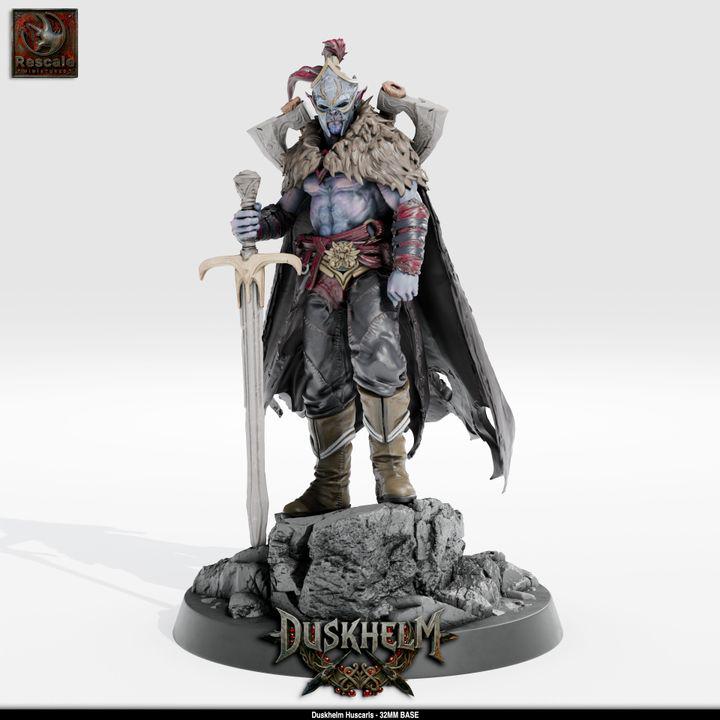 Duskhelm Huscarls Resin Miniature Set - Fantasy Tabletop RPG Infantry, 32mm Scale