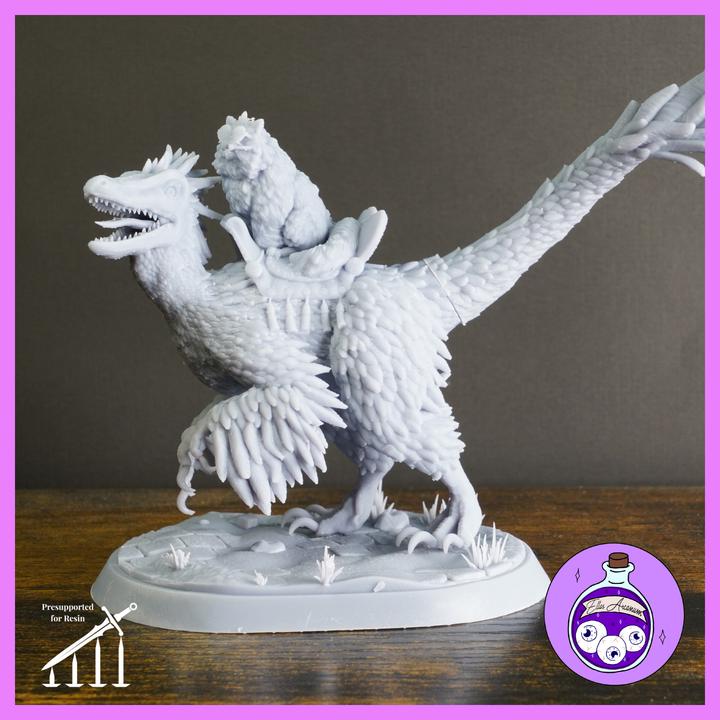 The Feathered Terror-Mongo – HD Resin Statue 1:10 Scale