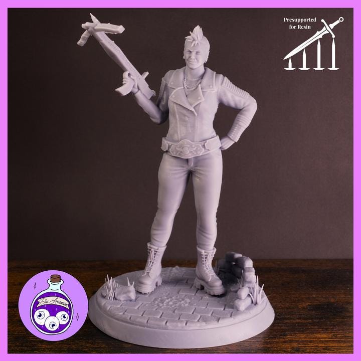 Katia- The Unyielding- Dungeon Crawler Carl Miniature 1:10 Scale