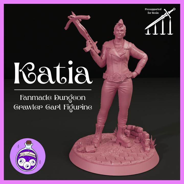 Katia- The Unyielding- Dungeon Crawler Carl Miniature 1:10 Scale