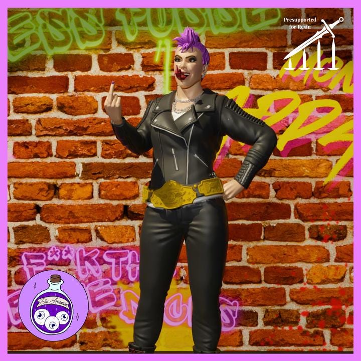 Katia- The Unyielding- Dungeon Crawler Carl Miniature 1:10 Scale