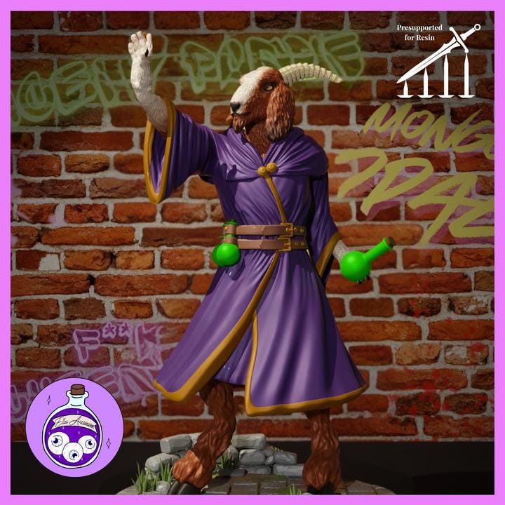 Prepotente & Bianca- The Divine Duo – Dungeon Crawler Carl Miniature 1:10 Scale