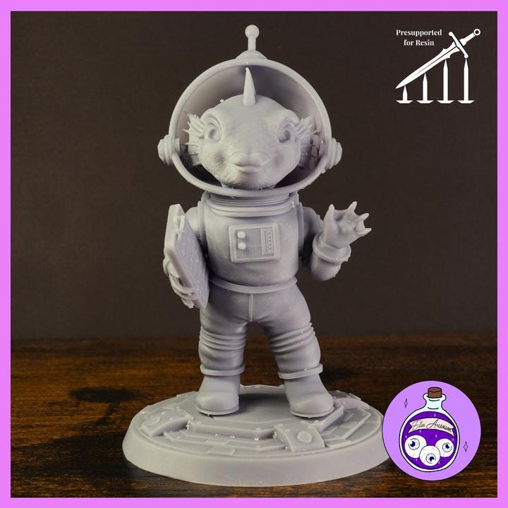 Zev: The Dungeon’s Most Diligent Administrator – 4-Inch Statue