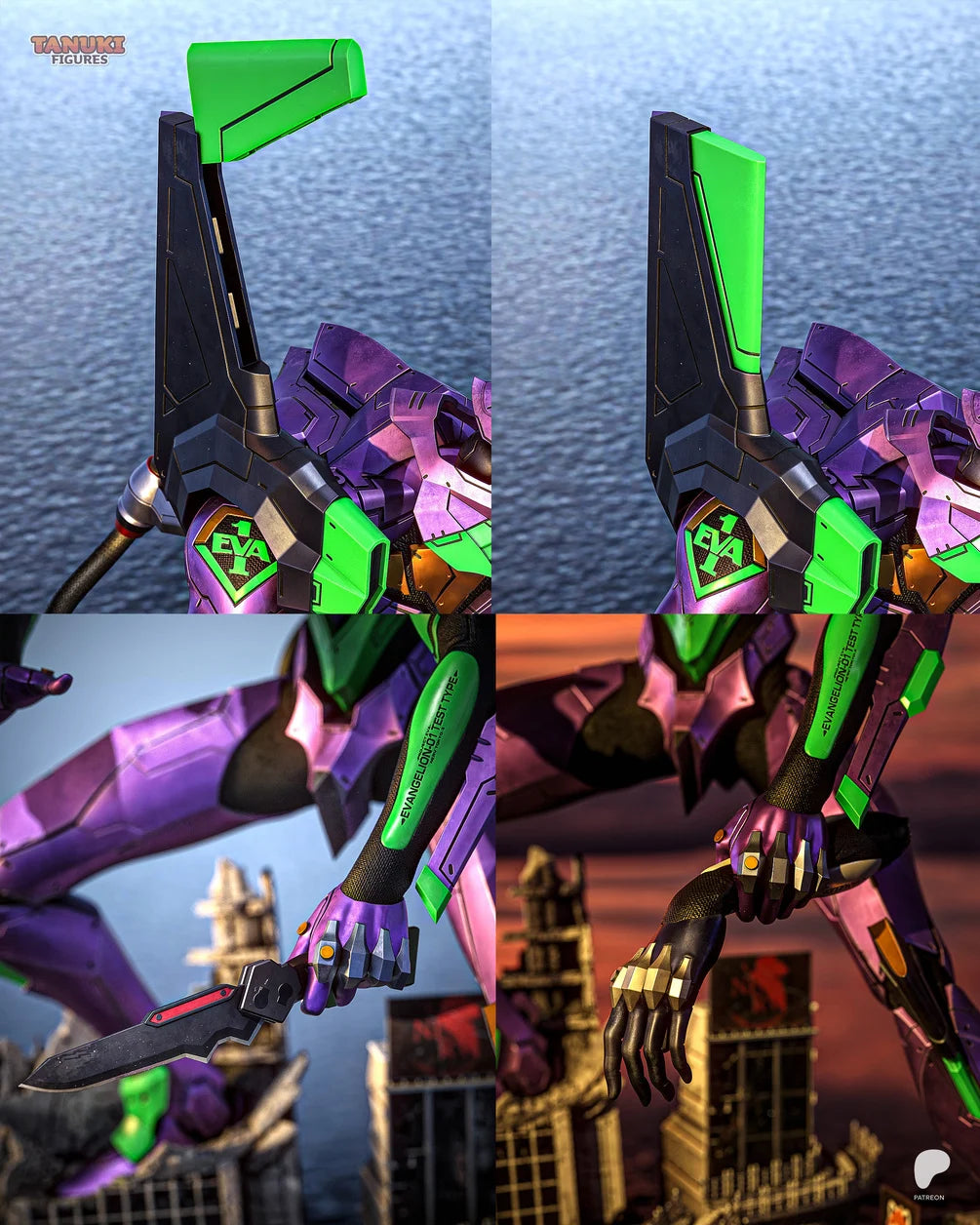 EVA-01 Custom Resin Statue – Large-Scale Evangelion Diorama Figure