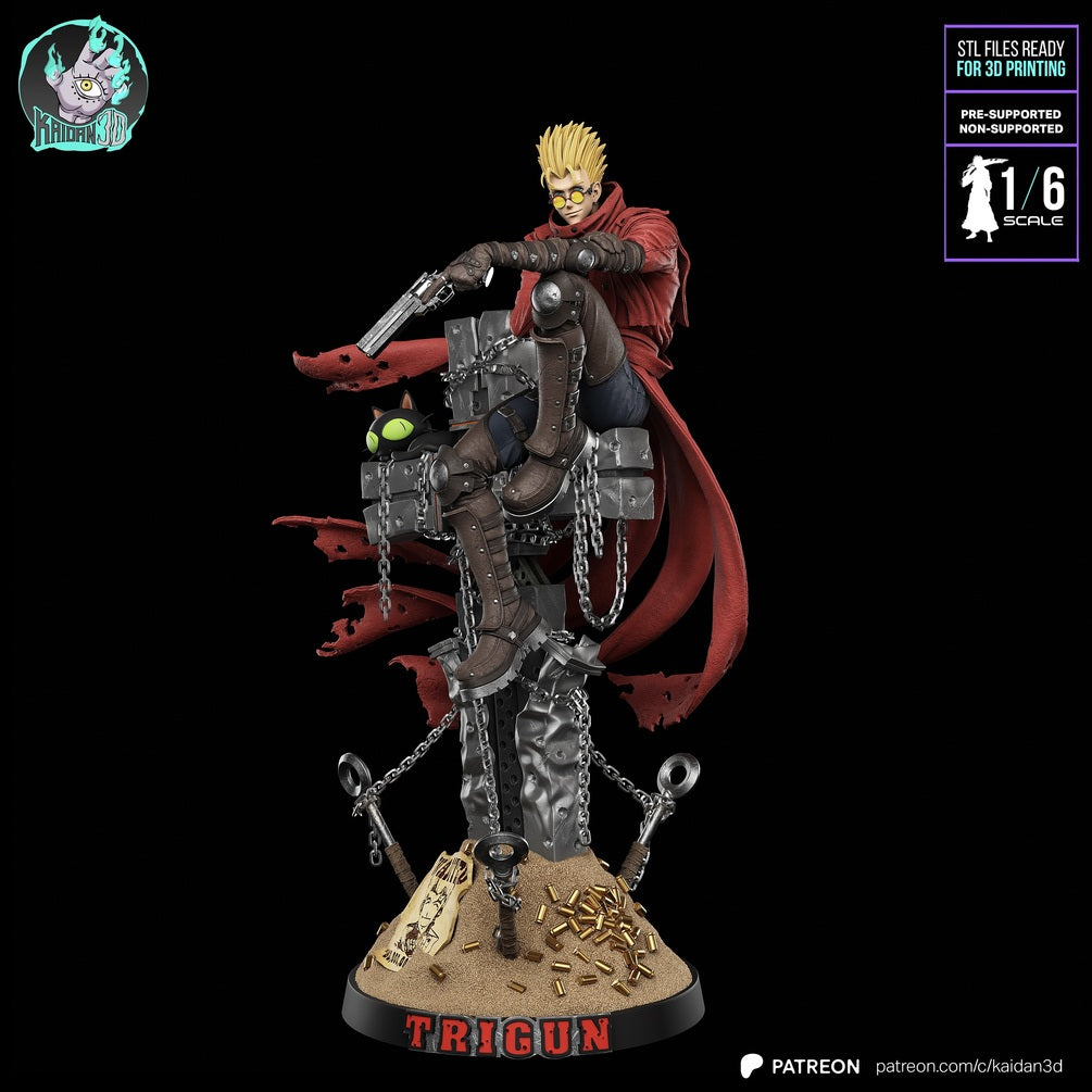 Trigun - Vash the Stampede 1/6 Scale Resin Statue | Painted & DIY Kit Options