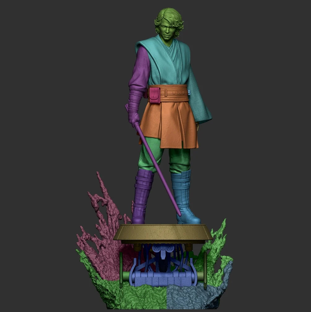 Star Wars - Fallen Anakin Skywalker (Mustafar) Statue | 1/6 & 1/9 Scales | Raw, Primed & Painted Options