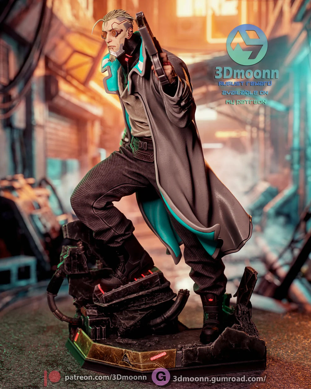 Weak Kingsly Statue 1/6 Scale - Cyberpunk Edgerunners | Billy Bones Emporium