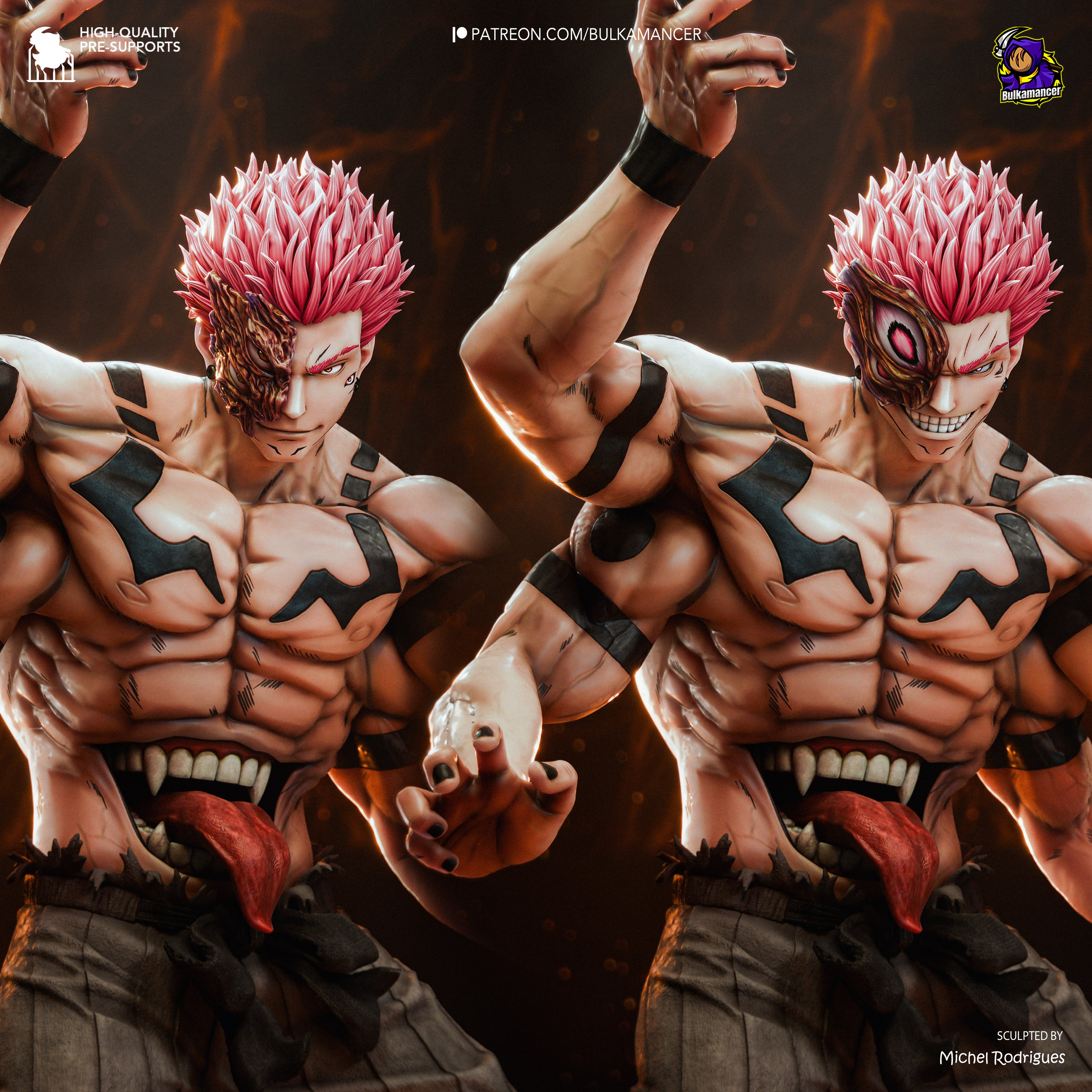King of Curses Premium Resin Statue | Highly Detailed Collector's Figure