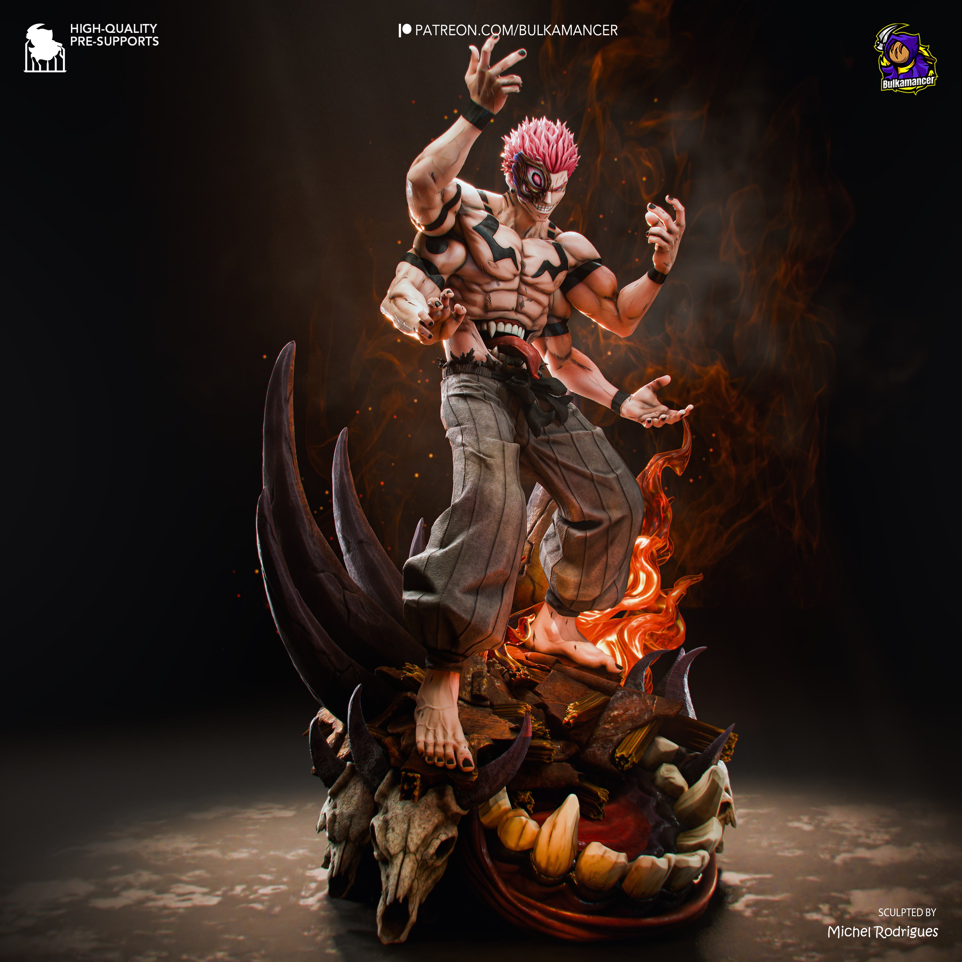 King of Curses Premium Resin Statue | Highly Detailed Collector's Figure