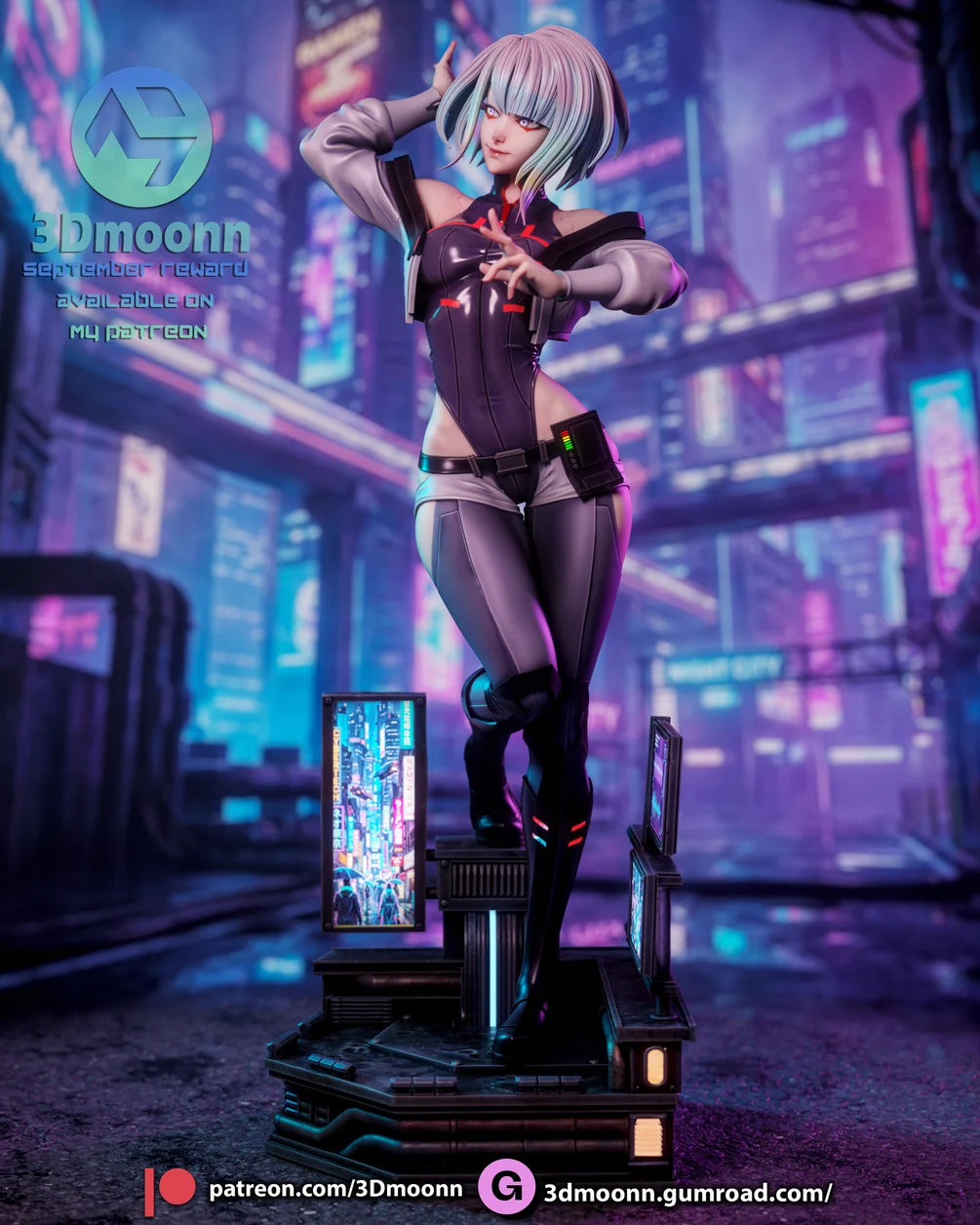 Lucy Statue 1/6 Scale - Cyberpunk Edgerunners | Billy Bones Emporium
