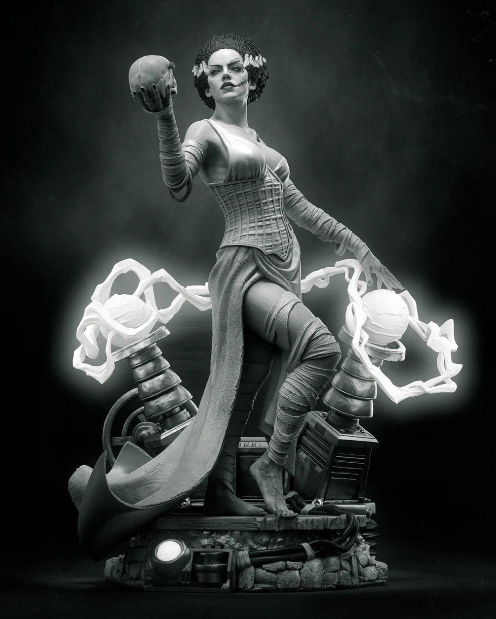 Bride of Frankenstein Statue by CA 3D | 3D Printed Resin Figurine – Billy Bones Emporium