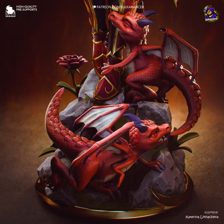 Alexstrasza Life-Binder | Fantasy Dragon Aspect Resin Statue / Garage Kit (Bulkamancer)