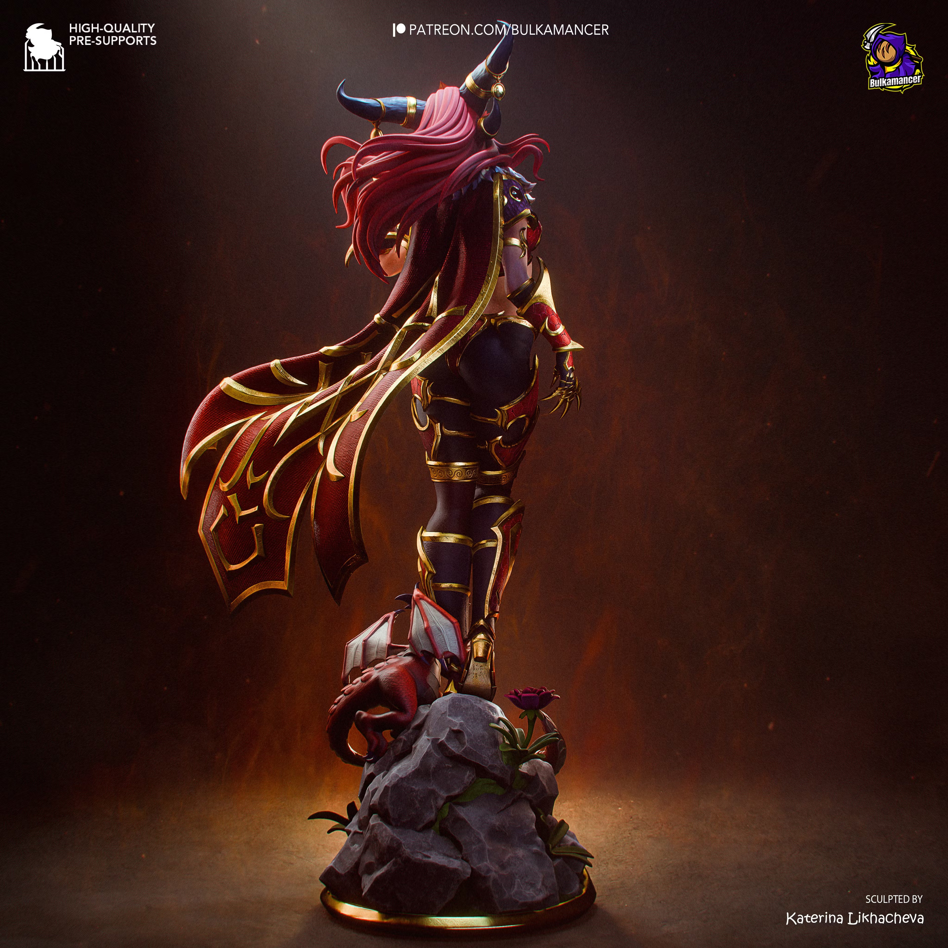 Alexstrasza Life-Binder | Fantasy Dragon Aspect Resin Statue / Garage Kit (Bulkamancer)
