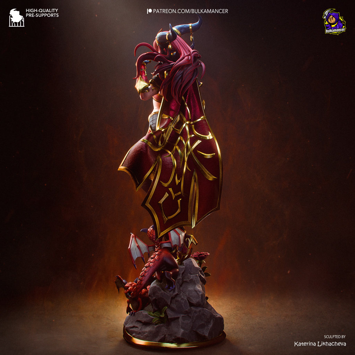Alexstrasza Life-Binder | Fantasy Dragon Aspect Resin Statue / Garage Kit (Bulkamancer)