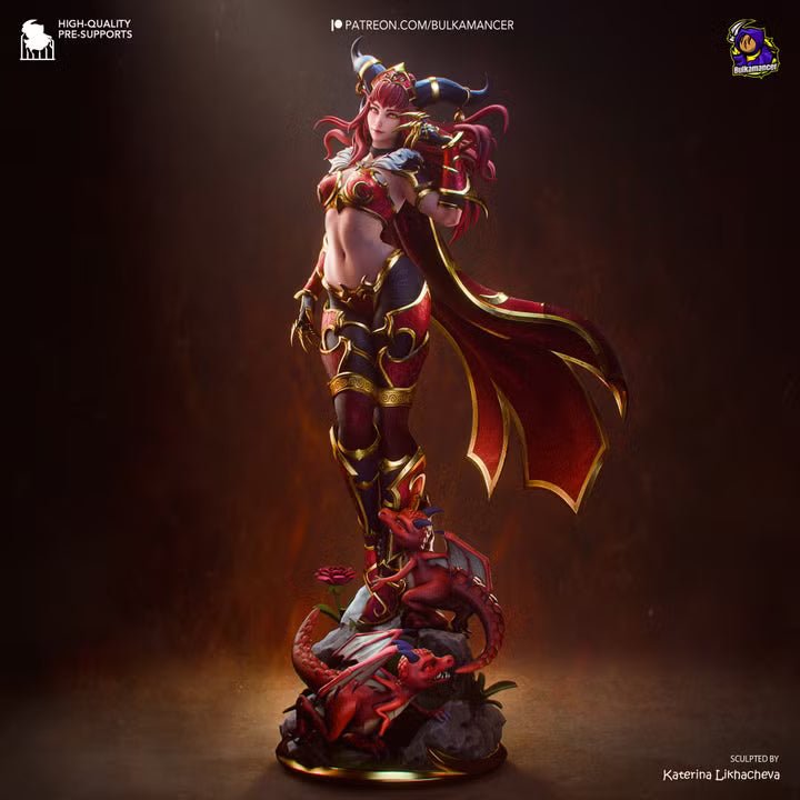 Alexstrasza Life-Binder | Fantasy Dragon Aspect Resin Statue / Garage Kit (Bulkamancer)