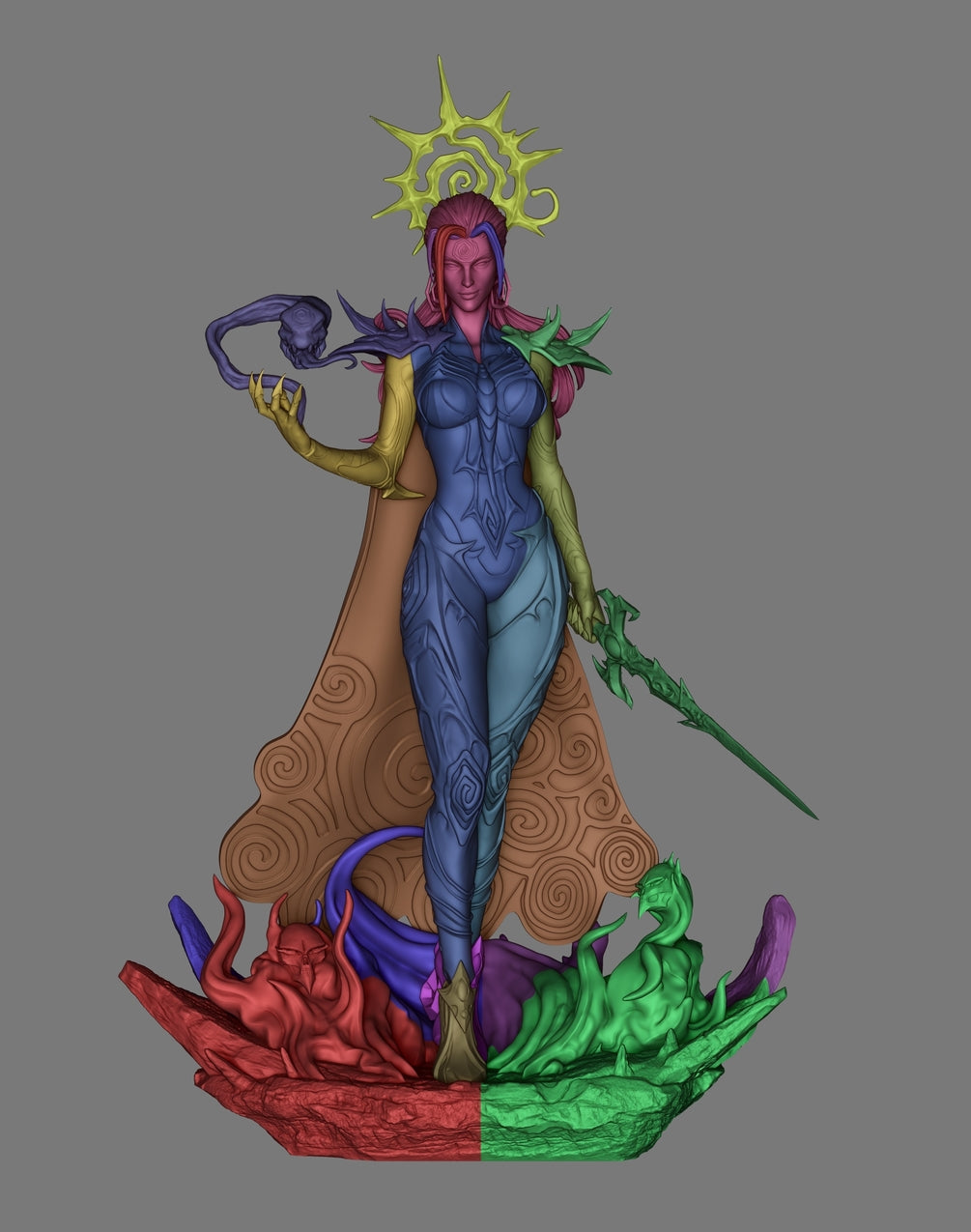 Symbiote Hela Marvel Resin Statue | CA 3D Garage Kit