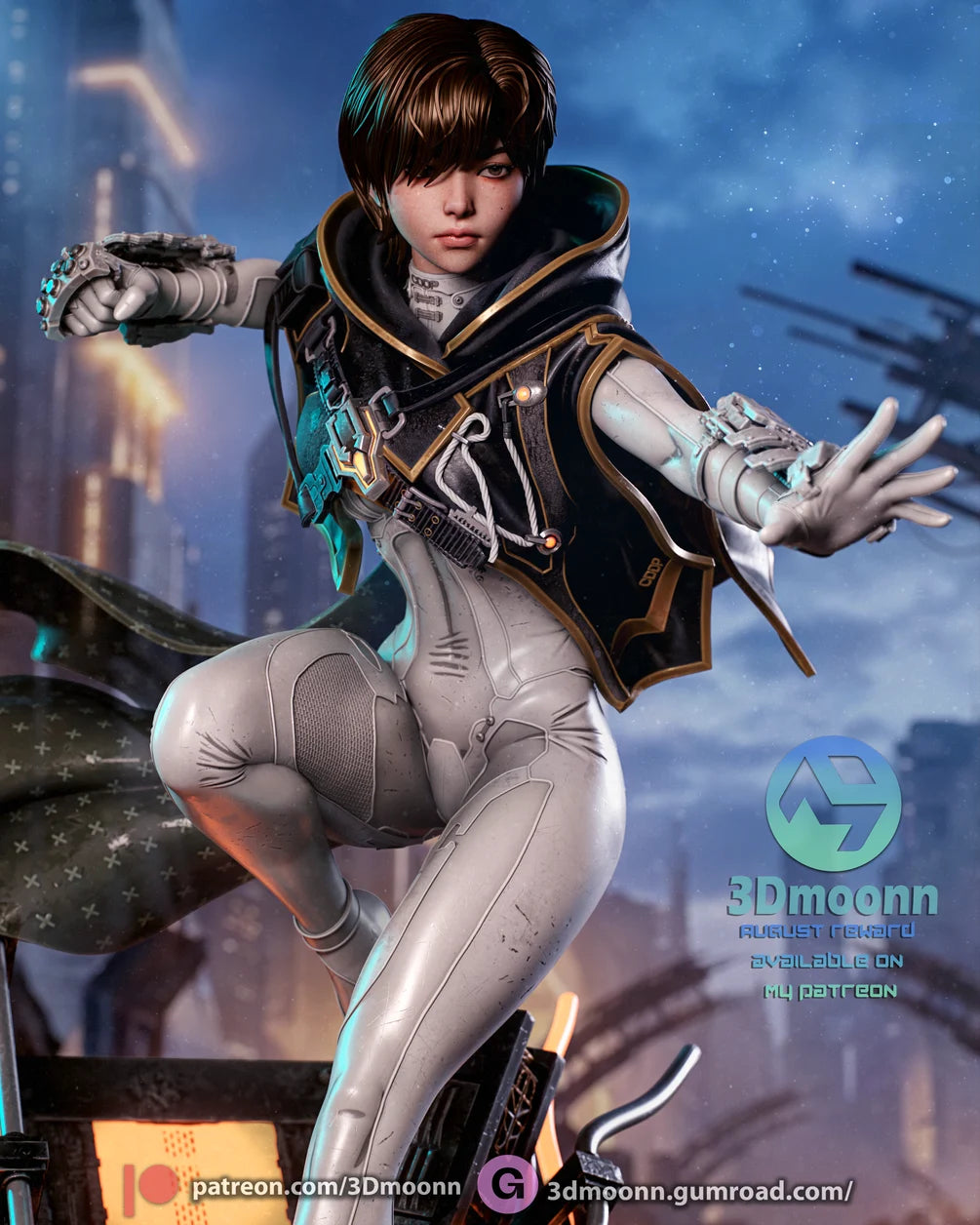 Evie Statue 1/6 Scale - Stellar Blade Blood Rain | Billy Bones Emporium