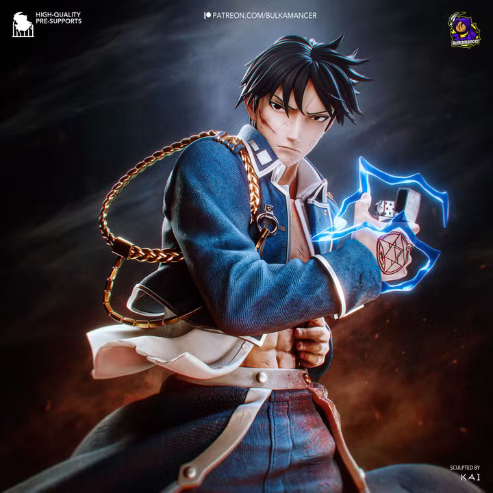 Lust for Arson | Flame Alchemist Resin Statue / Garage Kit (Bulkamancer)