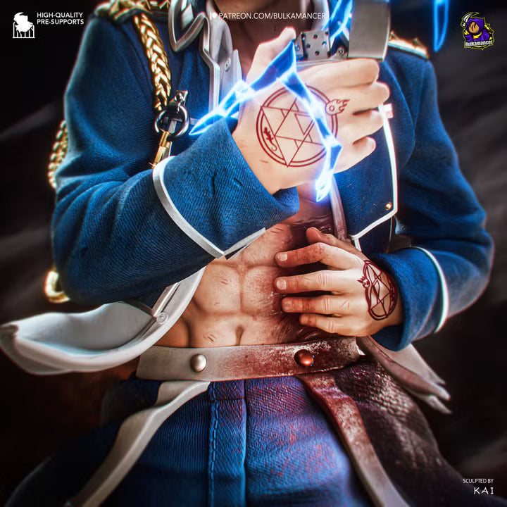 Lust for Arson | Flame Alchemist Resin Statue / Garage Kit (Bulkamancer)