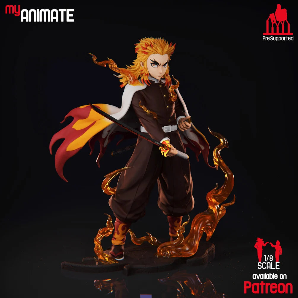 Kyojuro Rengoku 1/8 Scale Collectible Statue / Miniature – My Animate