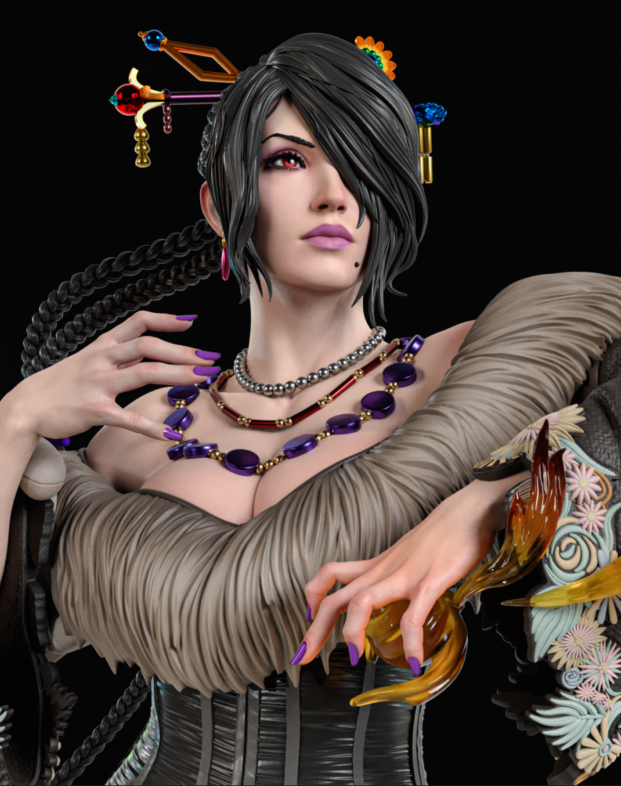 Lulu Statue by Bulkamancer | 3D Printed Resin Figurine – Billy Bones Emporium