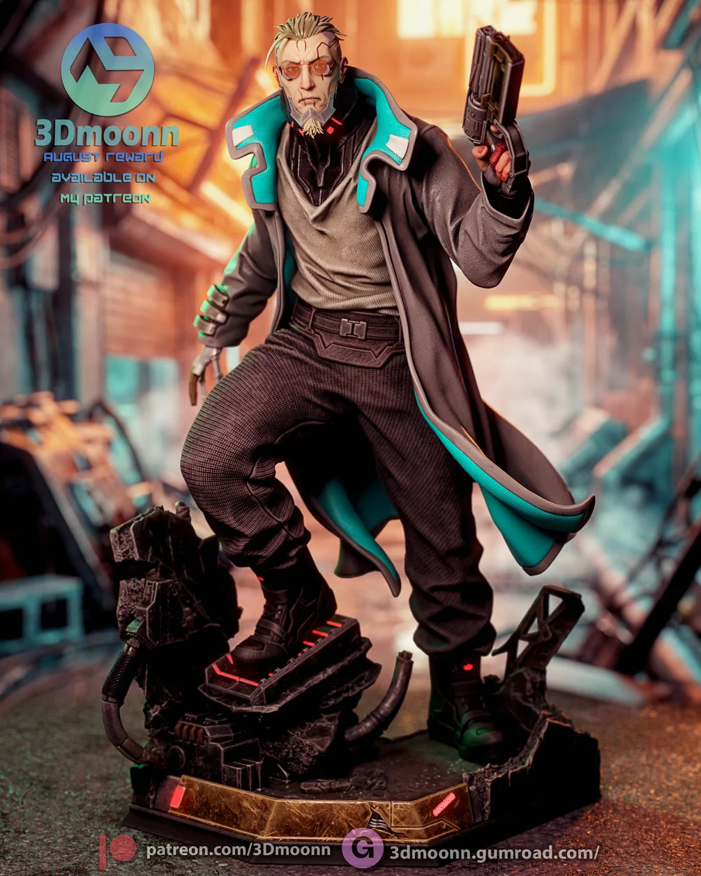 Weak Kingsly Statue 1/6 Scale - Cyberpunk Edgerunners | Billy Bones Emporium