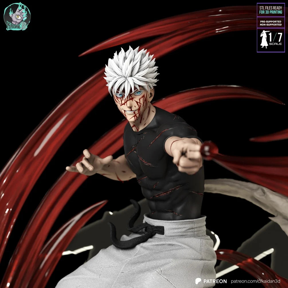 Satoru Gojo Red and Blue Diorama Statue - Jujutsu Kaisen | Billy Bones Emporium
